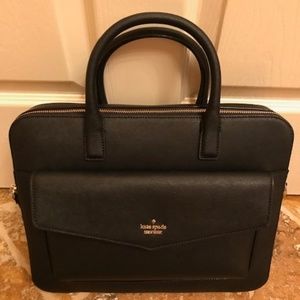 Kate Spade Black 13" Double Zip Laptop Bag